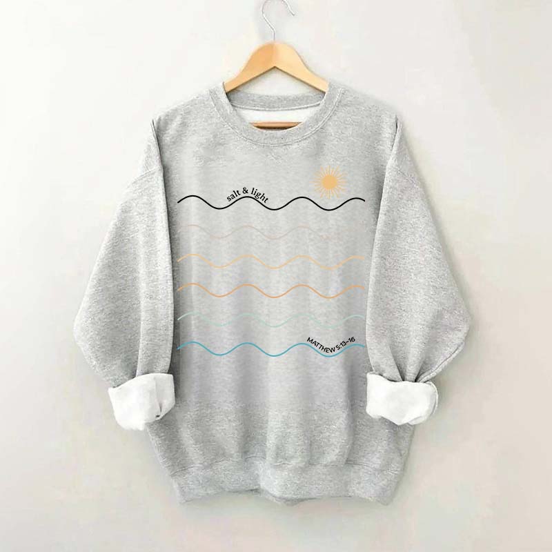 Salt and Light Boho Religous Sweatshirt