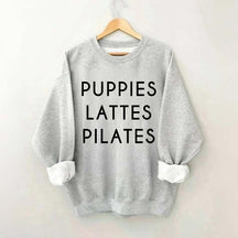 Puppies Lattes Pilates Sweatshirt