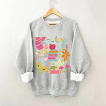 Back to School Bookish Botanical Sweatshirt