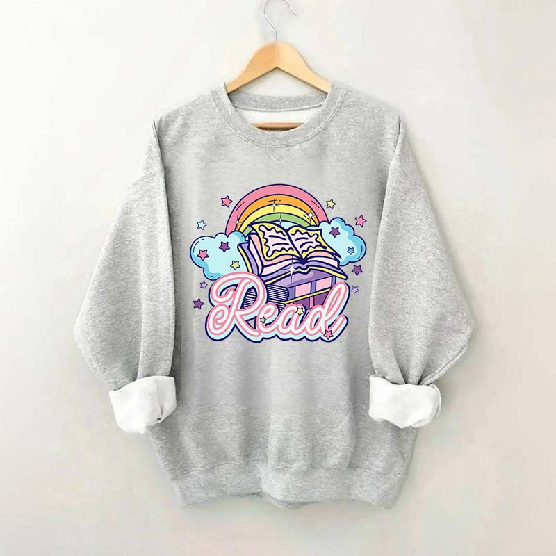 Rainbow School Book Lover Sweatshirt