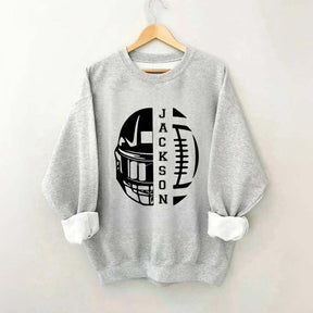 Personalized Football Season Mom Sweatshirt