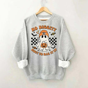 Funny No Diggity Bout To Bag It Up Sweatshirt
