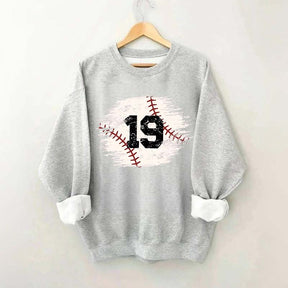 Custom Baseball Team Number Sweatshirt