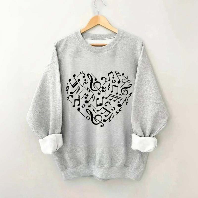 Music Notes Heart Lover Sweatshirt