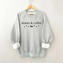 Dachshund Doxie And Coffee Sweatshirt