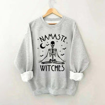 Namaste Witches Skeleton Yoga Sweatshirt