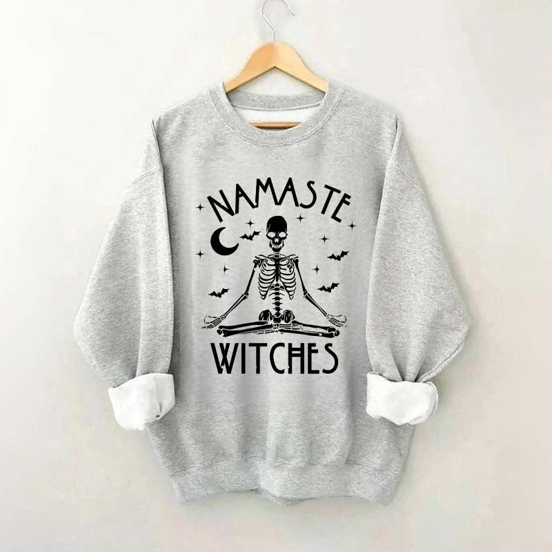 Namaste Witches Skeleton Yoga Sweatshirt