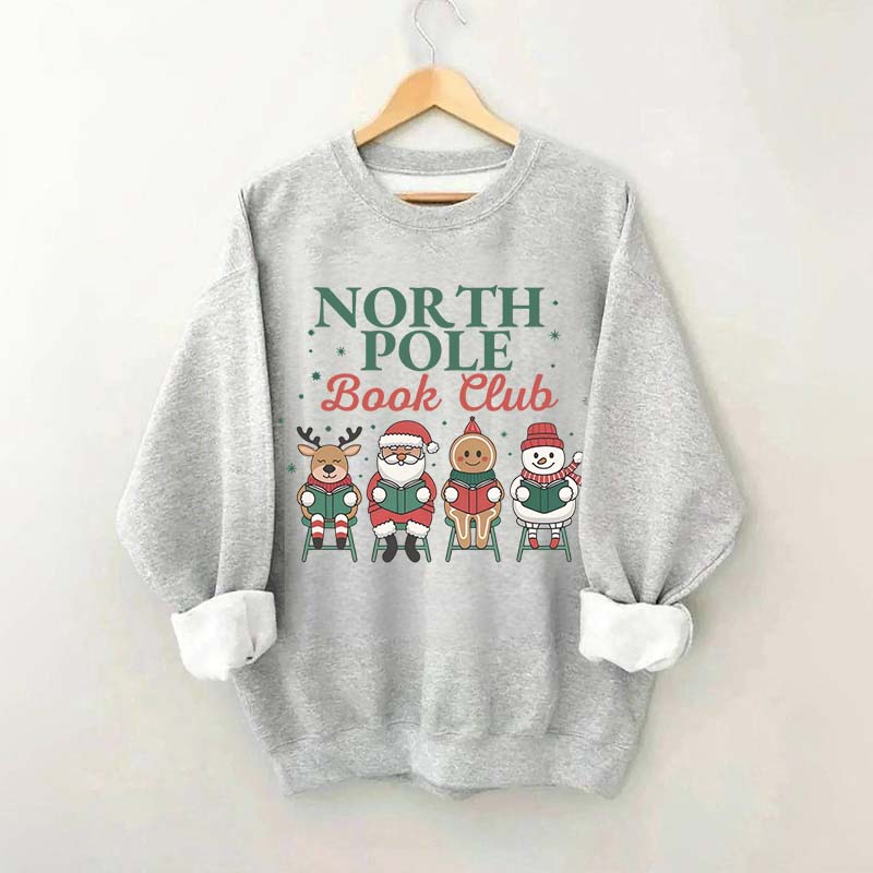 Retro Christmas Bookish Sweatshirt