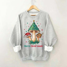 Retro Mushroom Christmas Sweatshirt