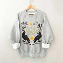 Ostara Raven Pagan Spring Equinox Sweatshirt