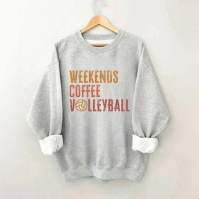 Weekends coffee volleyball Members Sweatshirt
