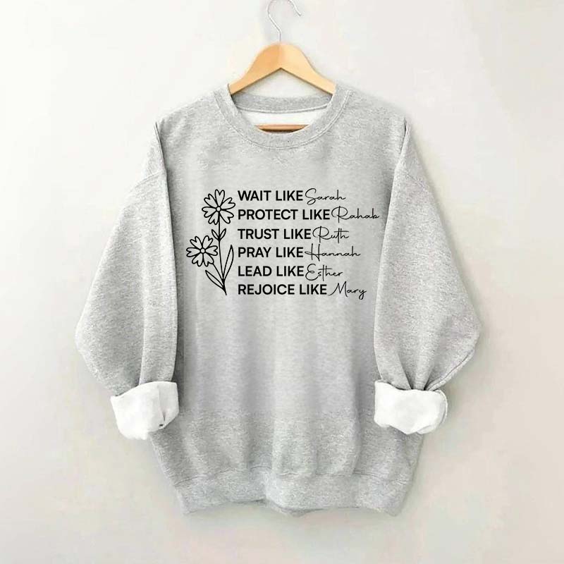 Floral Women Of The Bible Sweatshirt