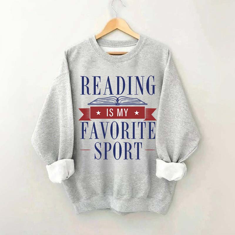 Reading Is My Favorite Sport Librarian Lover Sweatshirt