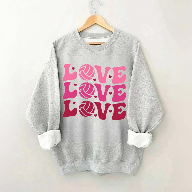 Volleyball Valentine's Day Sweatshirt