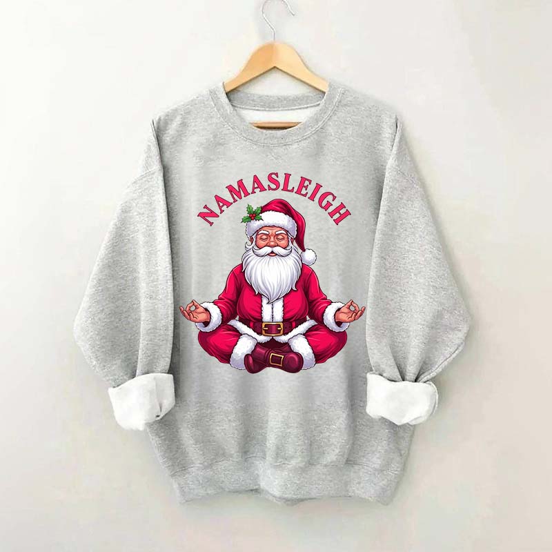 Namasleigh Santa Sweatshirt
