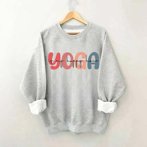 Retro Yoga Is My Happy Hour Sweatshirt