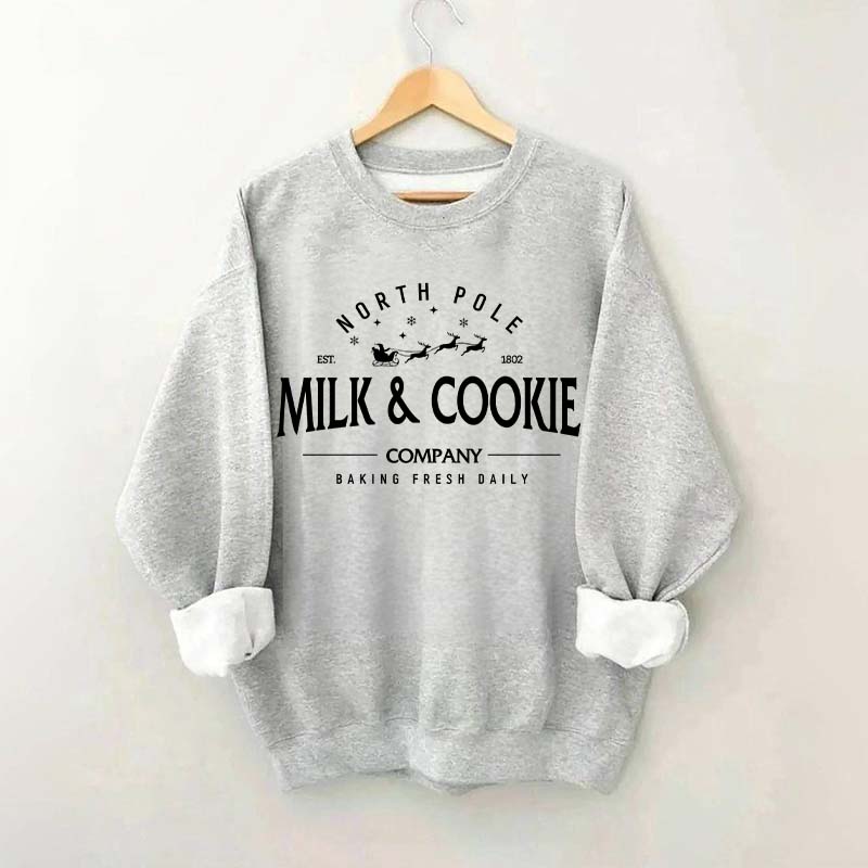 North Pole Milk and Cookie Co Sweatshirt