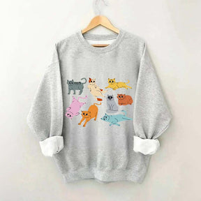 Funny Retro Cat Sweatshirt