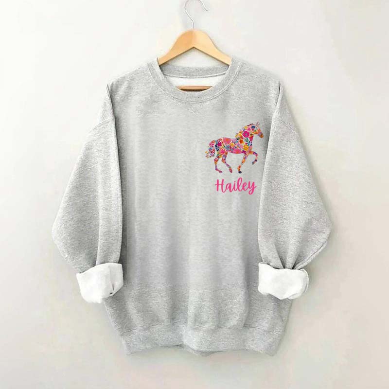 Custom Girl Horse Sweatshirt