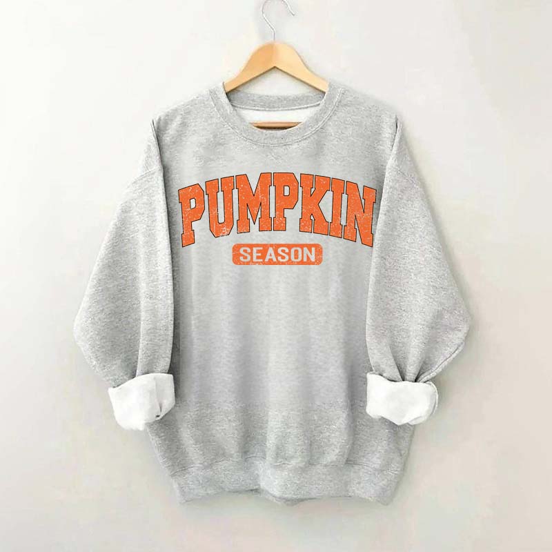 Retro Autumn Pumpkin Season Sweatshirt