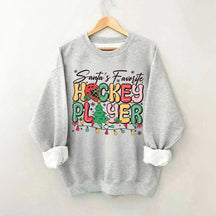Santa's Favorite Hockey Player Sweatshirt