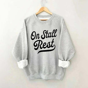 Funny Horse On Stall Rest Sweatshirt