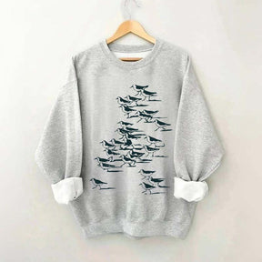 Birdwatching Vintage Shorebirds Sweatshirt