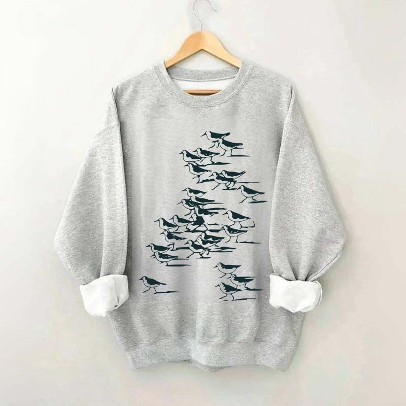 Birdwatching Vintage Shorebirds Sweatshirt