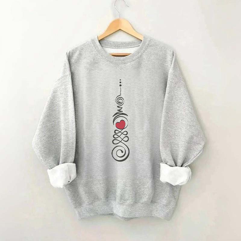 Heart Chakra Yoga Meditation Sweatshirt