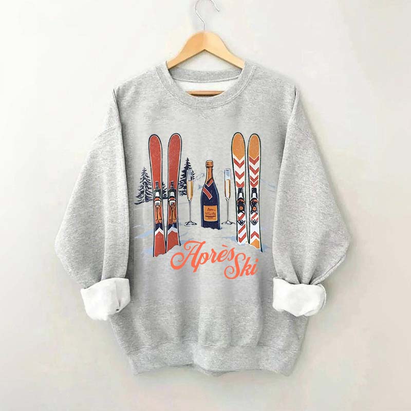 Apres Ski Champagne New Years Eve Sweatshirt