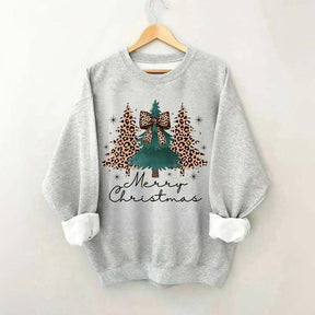 Merry and Bright Trees Chic Winter Sweatshirt