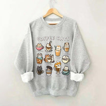 Coffee Cats Caffeine Club Sweatshirt
