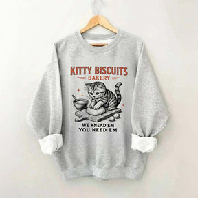 Sourdough Bread Kitty Biscuit Sweatshirt