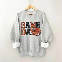 Game Day Basketball Bling Printed Sweatshirt