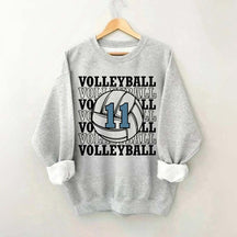 Custom Volleyball Number Team Sweatshirt