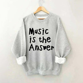 Music Is The Answer Cute Sweatshirt