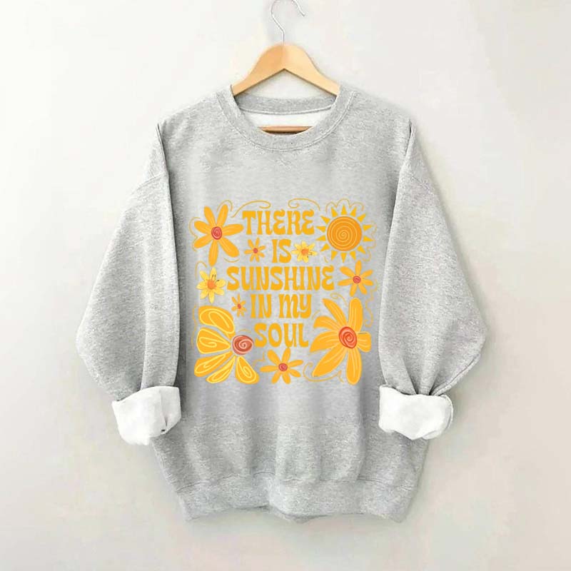 Boho Sunshine In My Soul Hippie Flower Sweatshirt