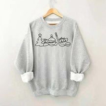 Hockey Mom Tis The Season Christmas Sweatshirt