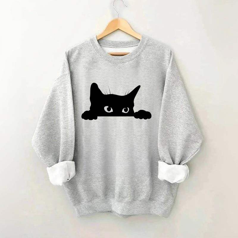 Cute Black Cat Owner Sweatshirt