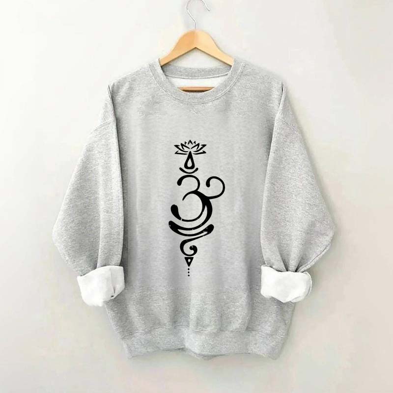 Breathe Symbol Yoga Sweatshirt