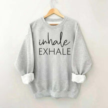 Inhale Exhale Yoga Mindfulness Sweatshirt