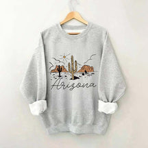 Arizona Desert Graphic Retro Cactus Sweatshirt