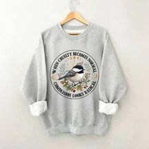 Radical Compassion Floral Bird Sweatshirt