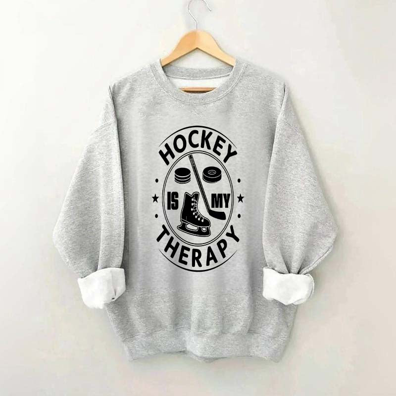 Hockey Is My Therapy Sweatshirt