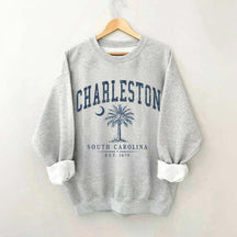 Retro Charleston South Carolina Palm Tree Sweatshirt