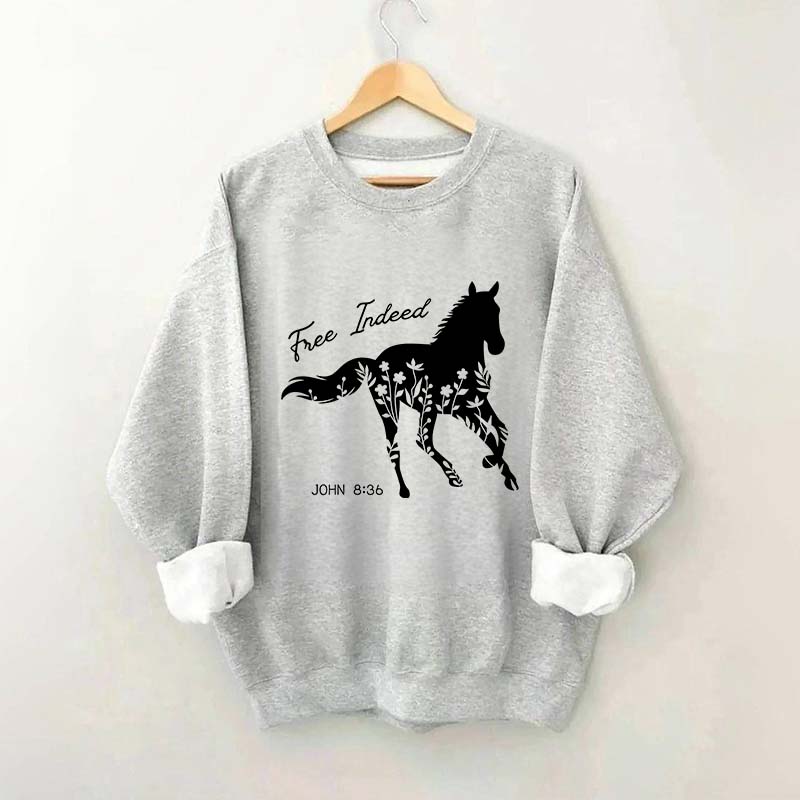Free Indeed Horse Sweatshirt