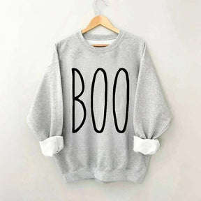 BOO Minimalist Halloween Sweatshirt