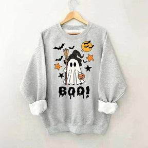 Halloween Boo Ghost Spooky Fall Sweatshirt