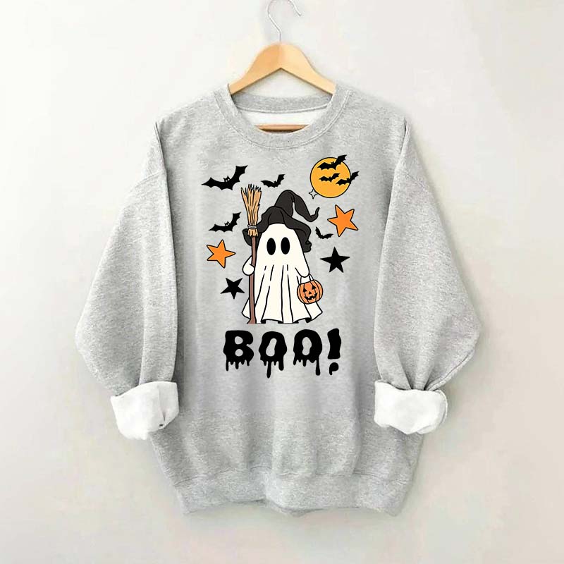Halloween Boo Ghost Spooky Fall Sweatshirt