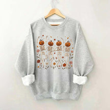 Wildflower Skeleton Preppy Halloween Sweatshirt